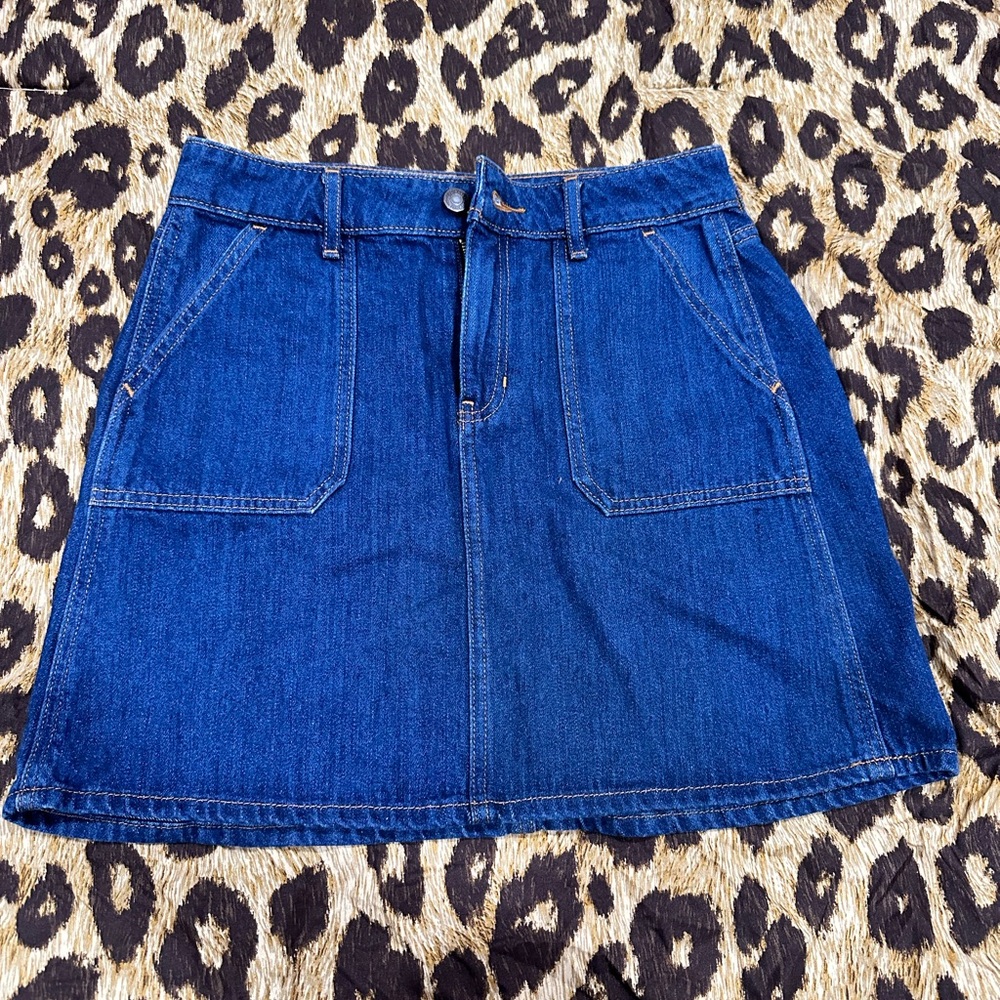 Old Navy High Waisted Skirt - Denim Blue Skirt